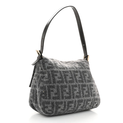 Fendi Wool Zucca Mama Baguette Grey 3 of 9