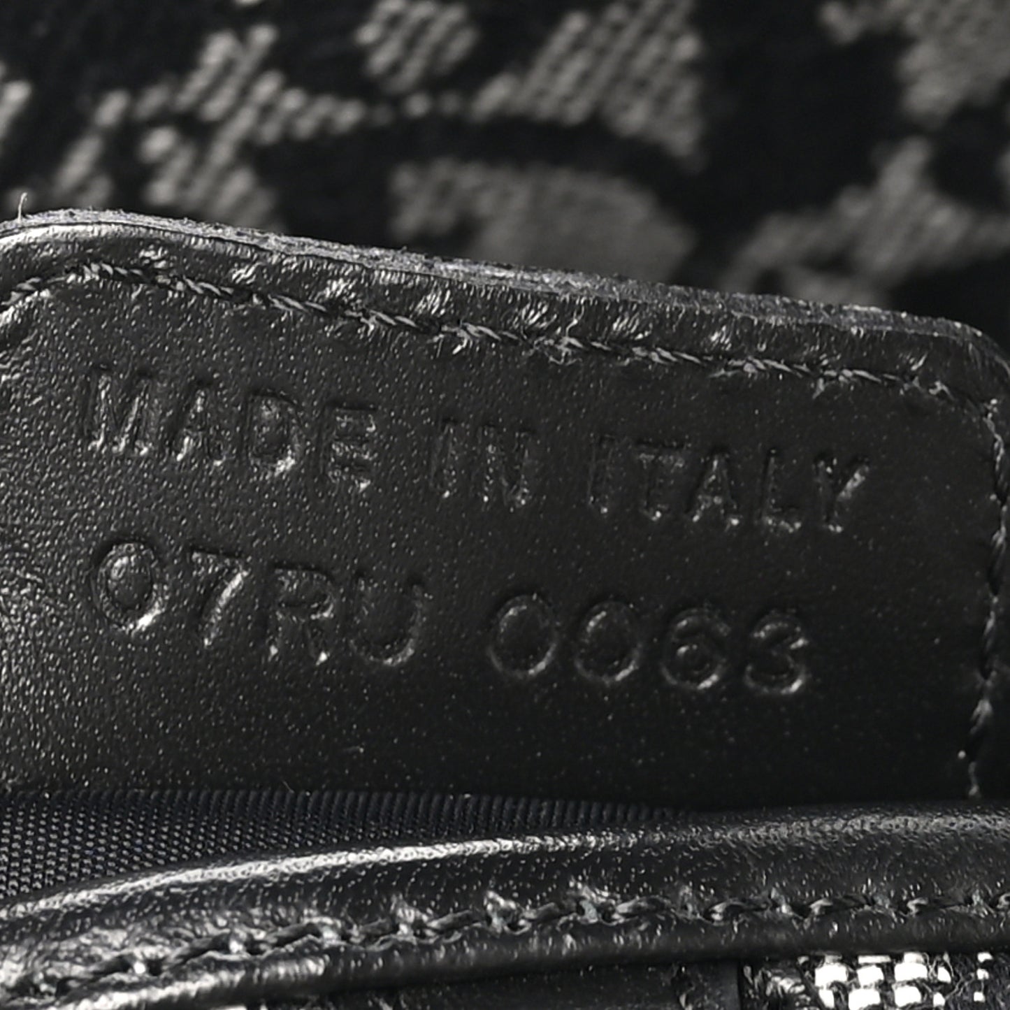 Monogram Saddle Bag Black