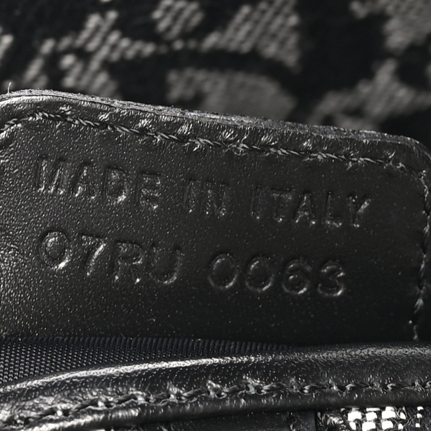 Christian Dior Monogram Saddle Bag Black 7 of 11