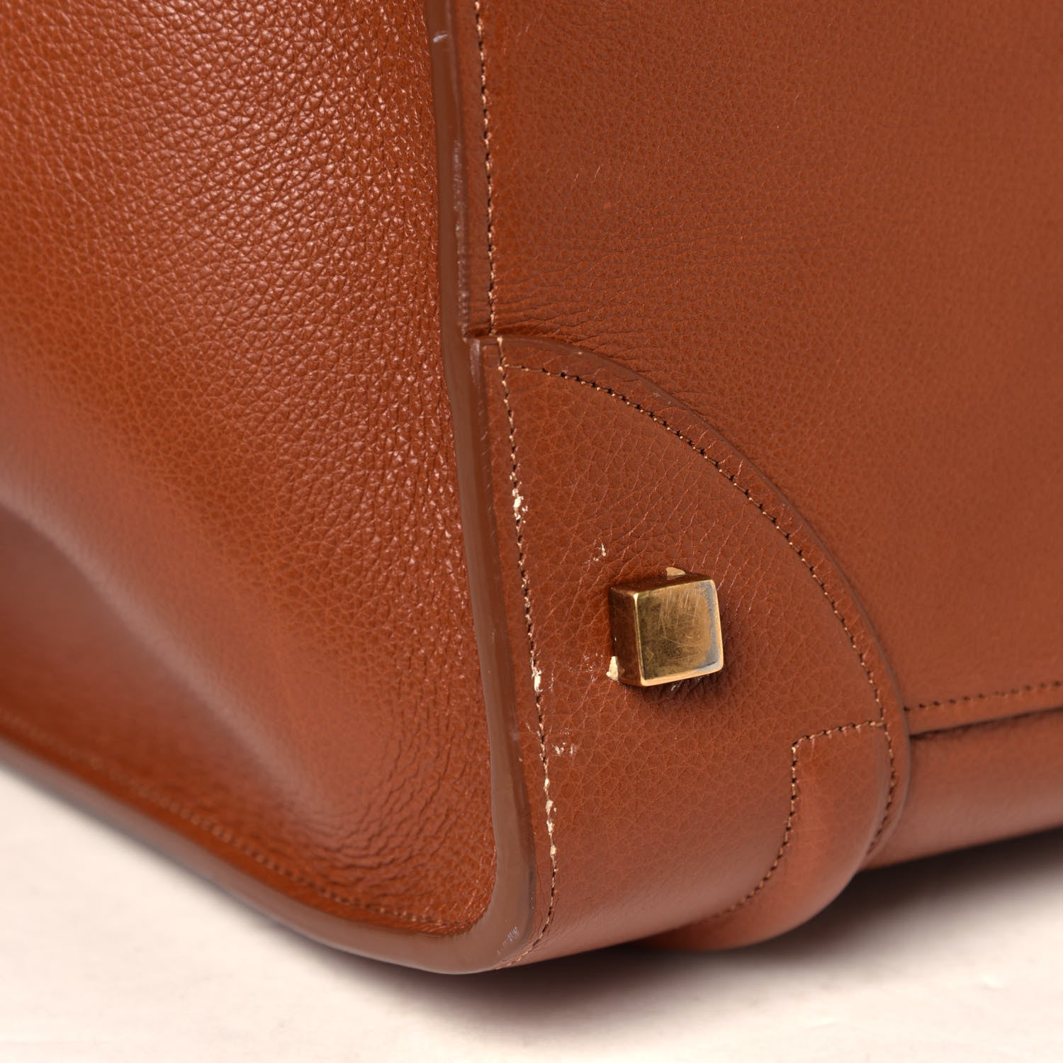 Celine Baby Calfskin Mini Luggage Caramel 9 of 10