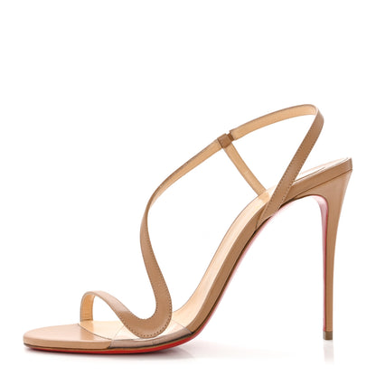 Christian Louboutin Nappa Rosalie 100 Sandals 41 Beige 1 of 7