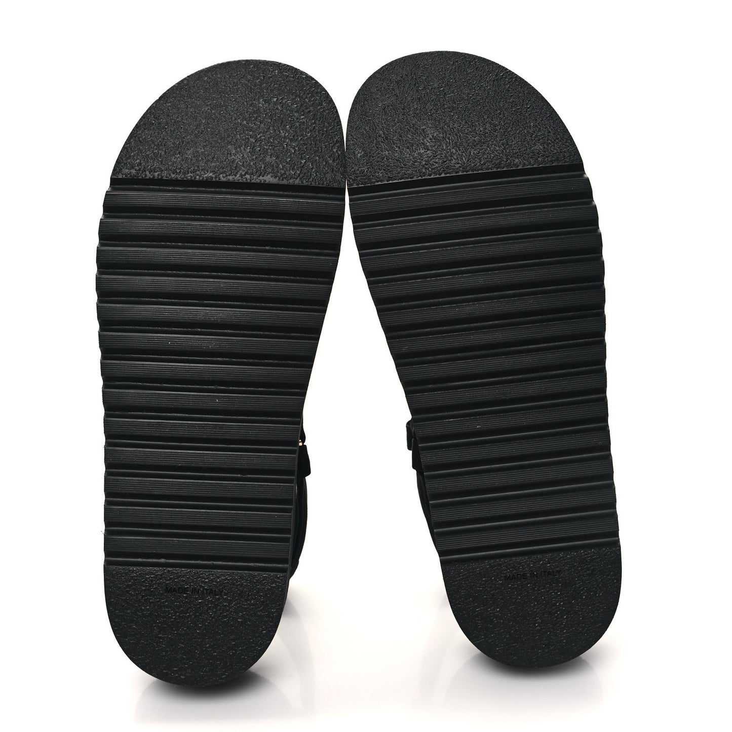 Grosgrain Logo Platform Sandals 41 Black