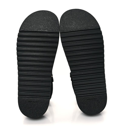 Chanel Grosgrain Logo Platform Sandals 41 Black 5 of 9