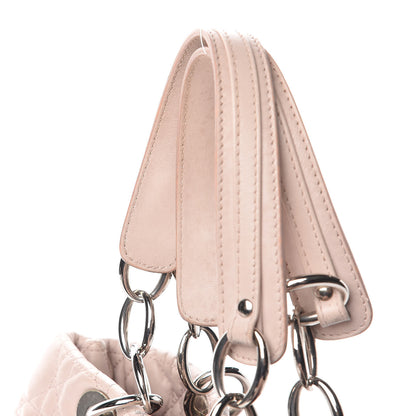 Christian Dior Lambskin Cannage Small Dior Soft Shopping Tote Light Pink 16 of 22