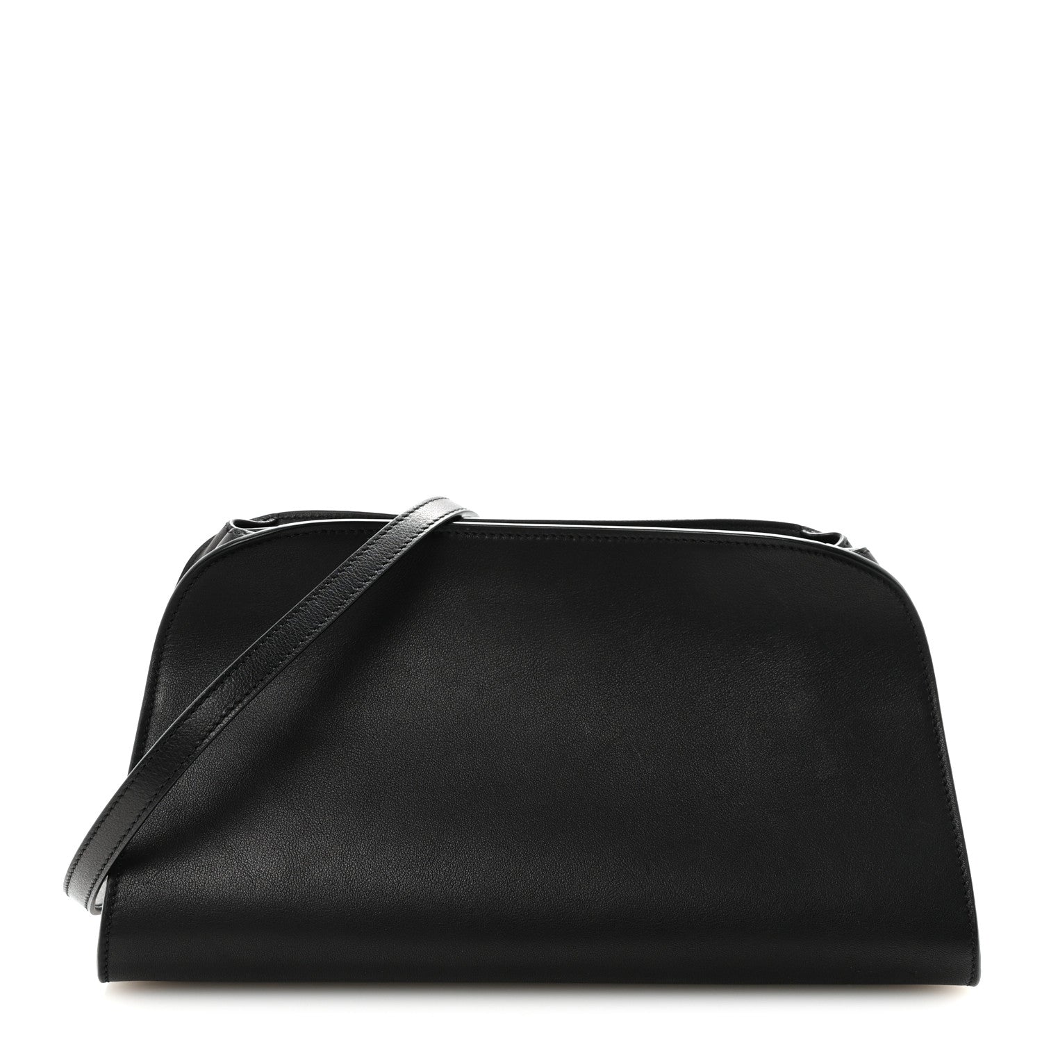 The Row Smooth Calfskin Peggy Bag Black 1 of 9