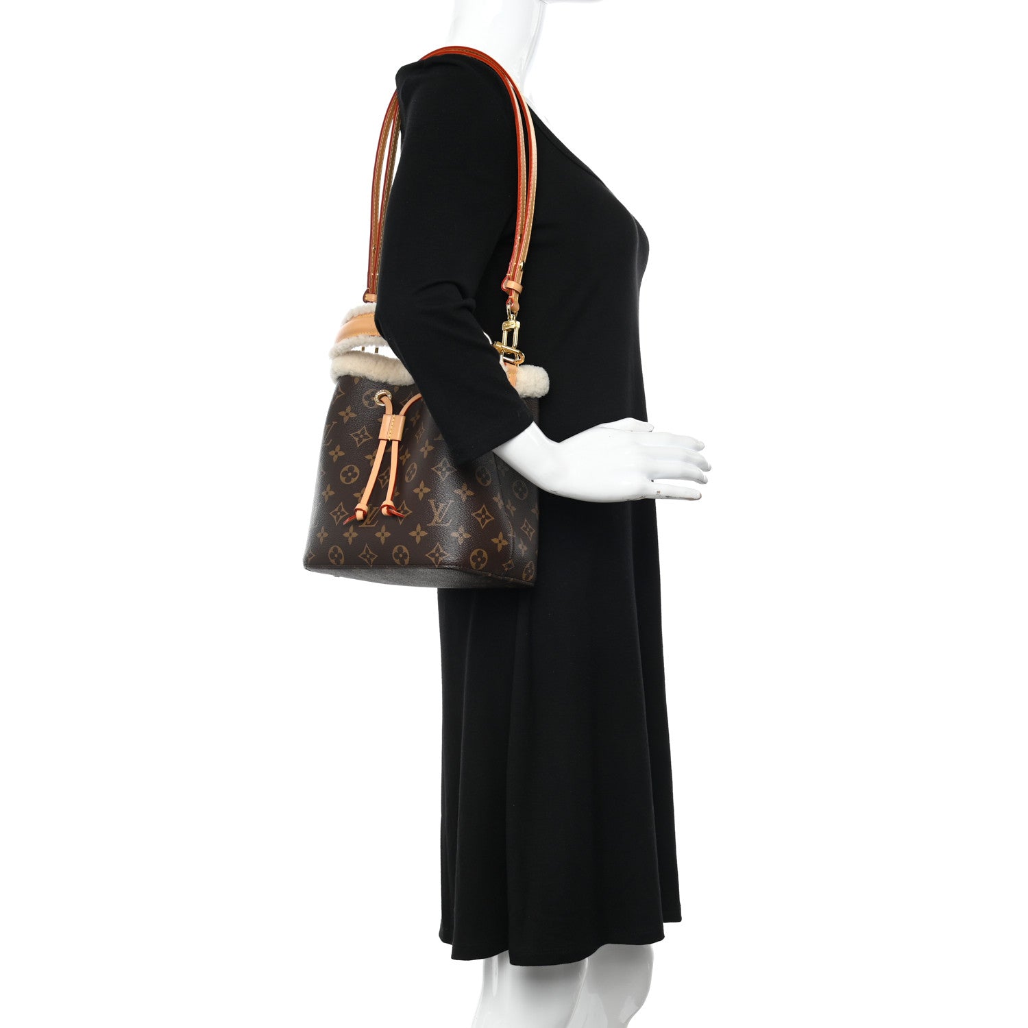 Louis Vuitton Monogram Shearling Cozygram Neonoe BB 2 of 10