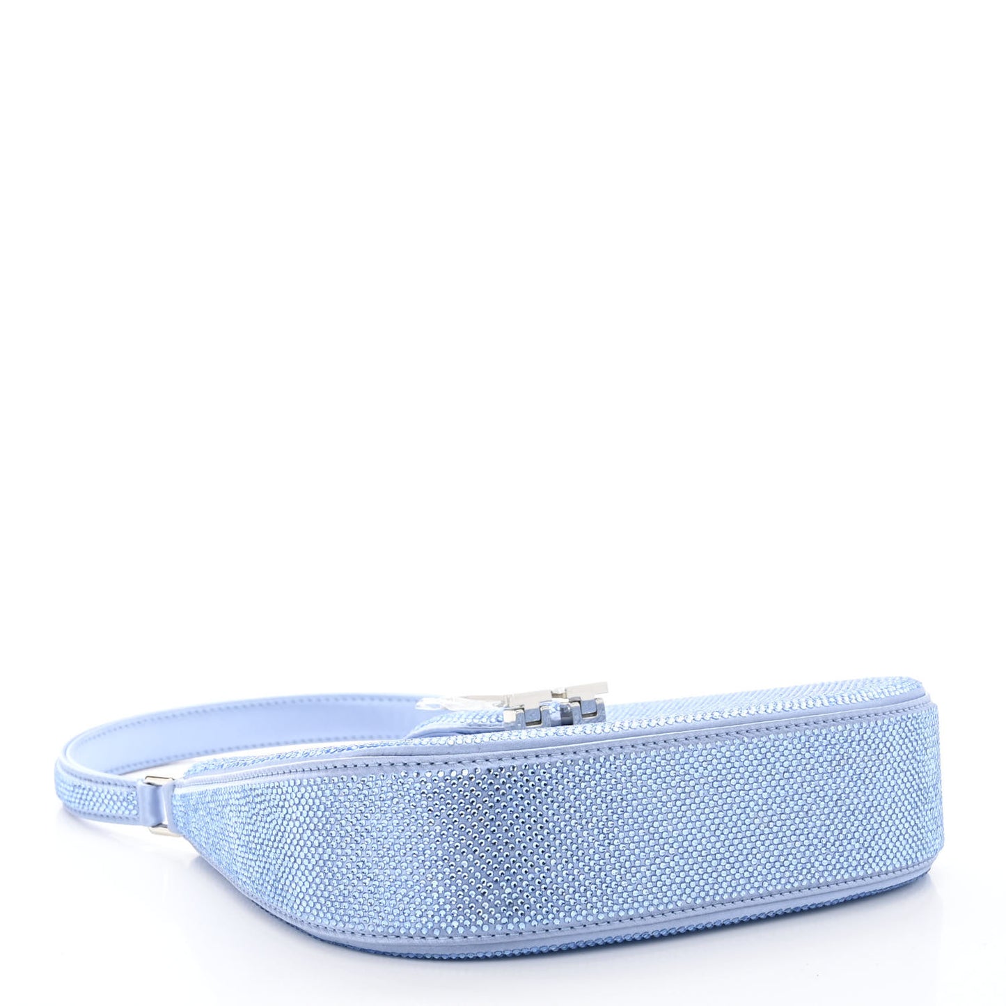 Calfskin Satin Crystal Embellished Small Legacy Glitter Hobo Oxford