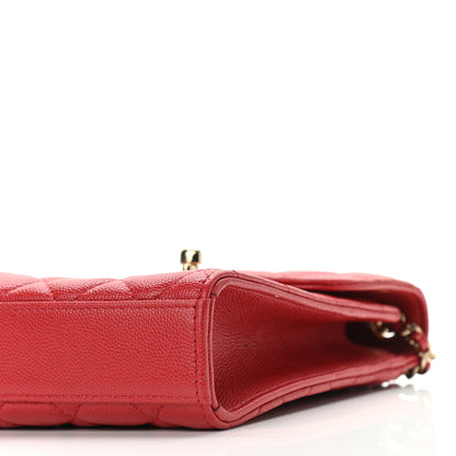 Chanel Caviar Quilted Classic Phone Holder Red 11 of 11