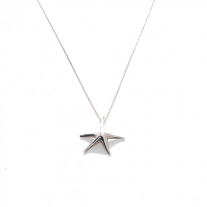 Tiffany Sterling Silver 28mm Elsa Peretti Starfish Pendant Necklace 1 of 5