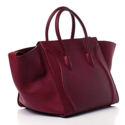 Celine Baby Grained Calfskin Medium Phantom Luggage Carmin 2 of 5