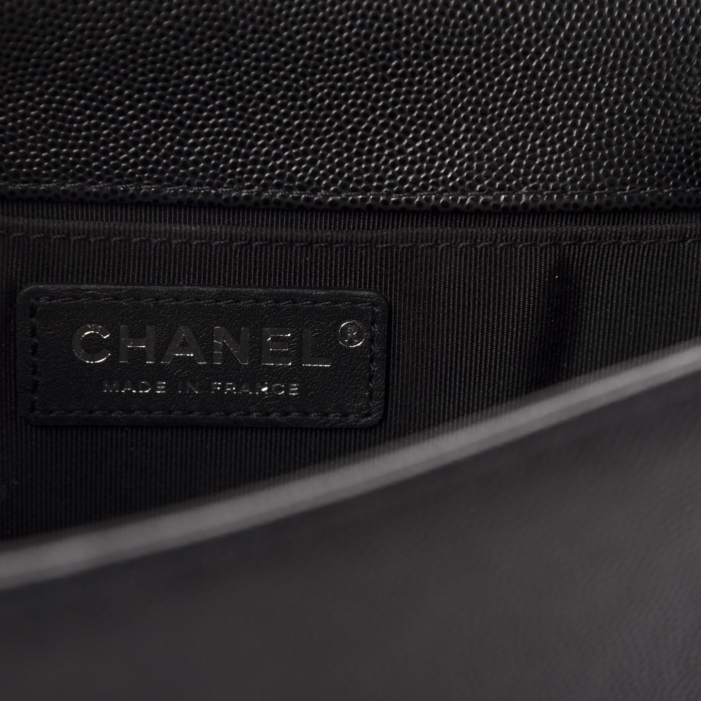 Caviar Quilted Small Boy Flap Black
