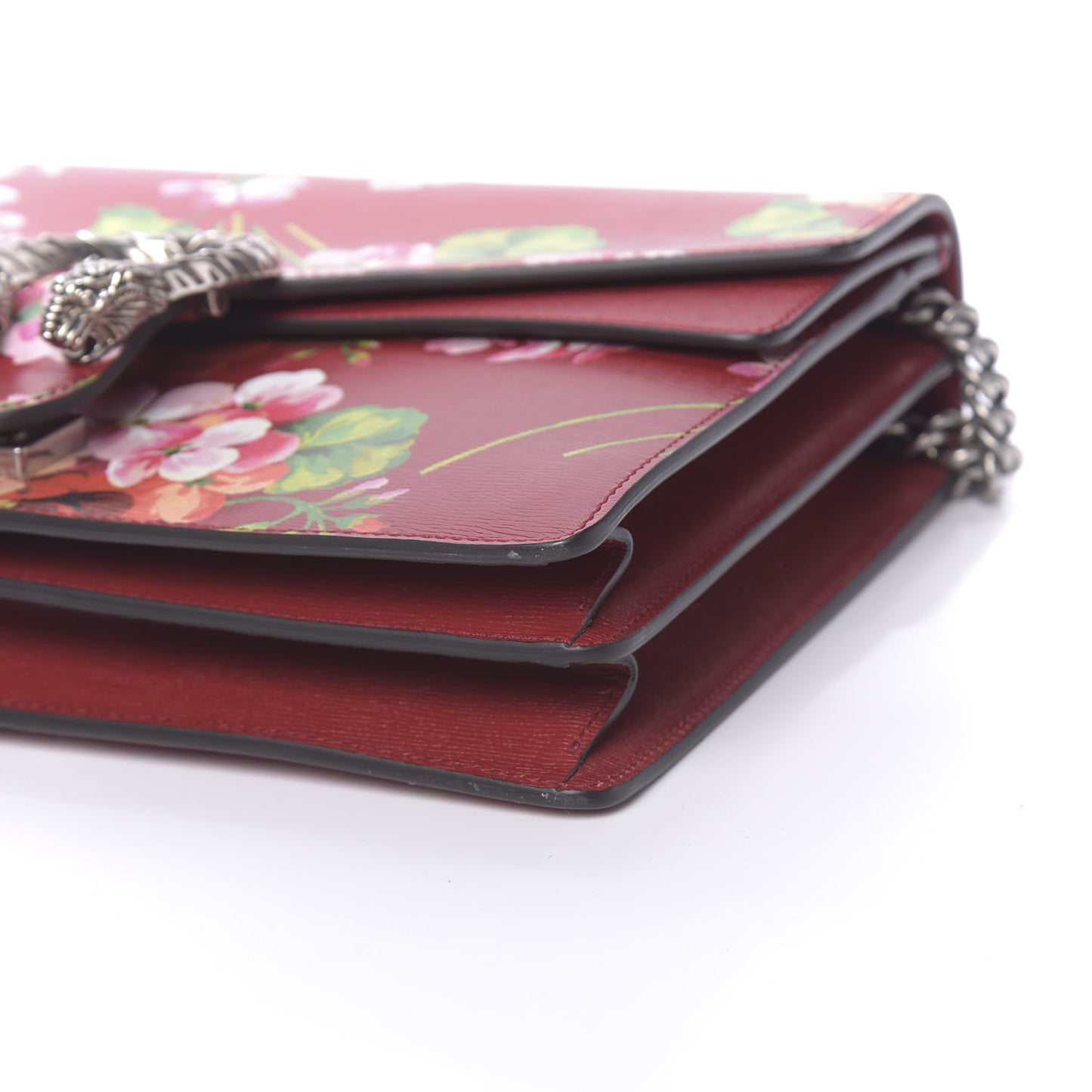 Calfskin Blooms Print Medium Dionysus Shoulder Bag Romantic Cherry Multicolor