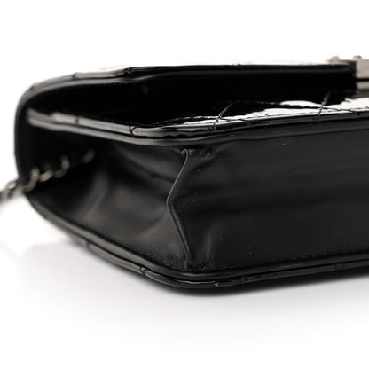 Chanel Patent Quilted Golden Class Wallet on Chain WOC Black 10 of 11