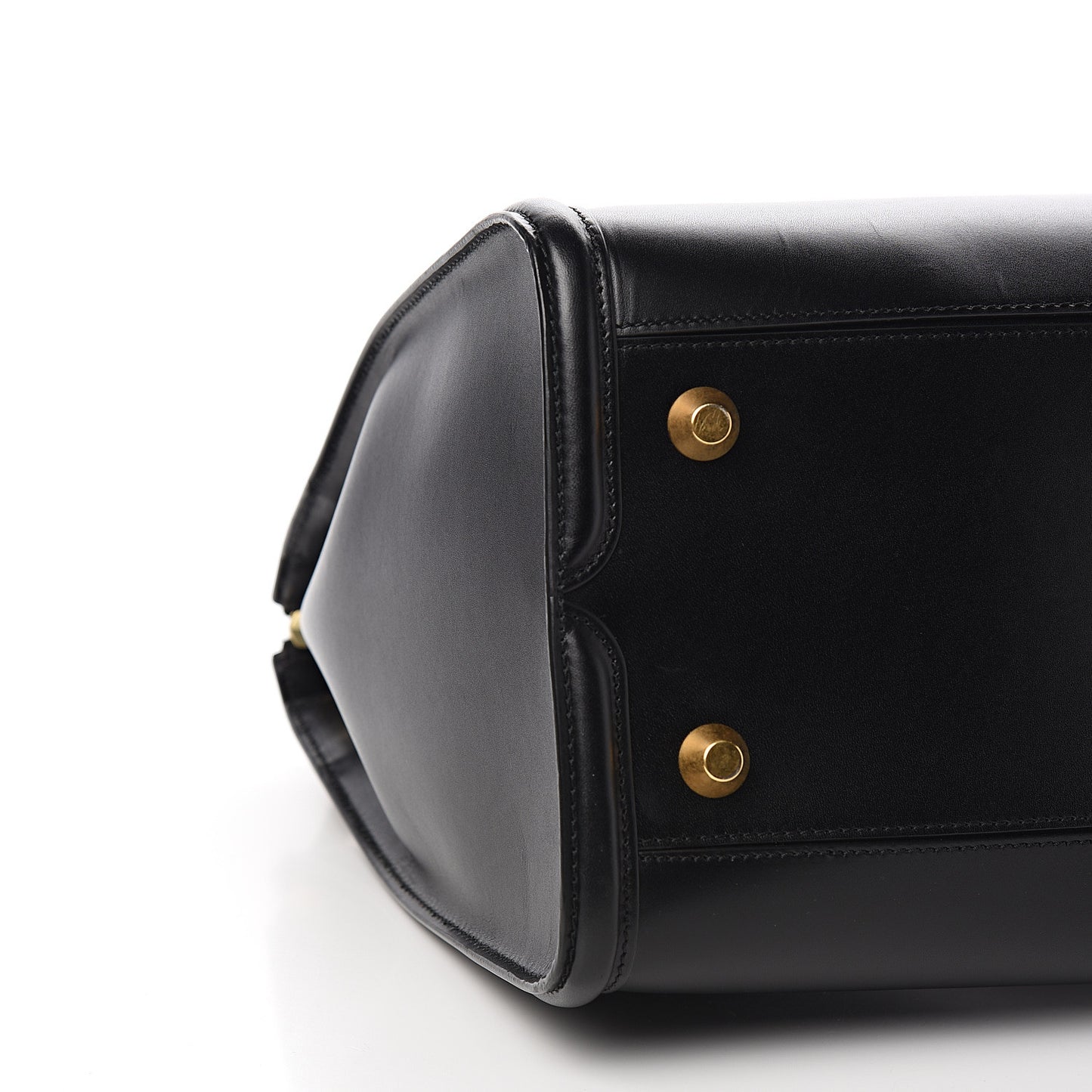 Calfskin Zip Up Heroine Tote Black