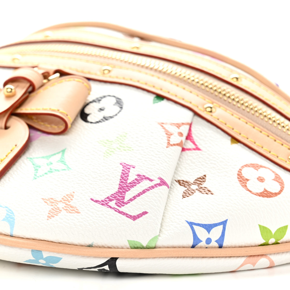 LV X TM Monogram Multicolor High Rise Bumbag White
