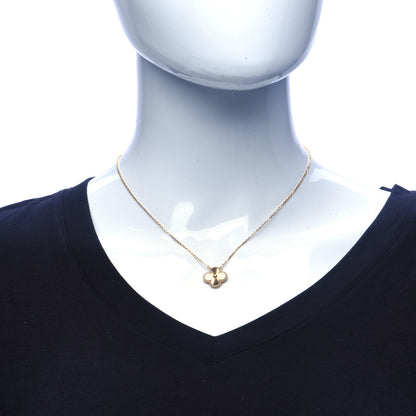 Van Cleef & Arpels 18K Yellow Gold Guilloche Vintage Alhambra Pendant Necklace 2 of 7