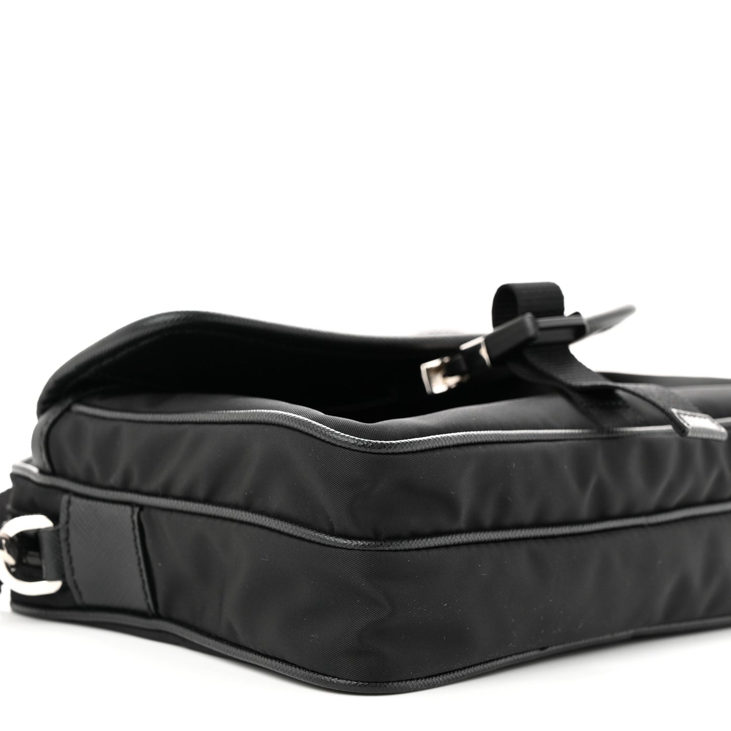 Re-Nylon Saffiano Shoulder Bag Black