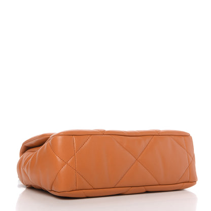 Chanel Lambskin Quilted Medium Chanel 19 Flap Light Brown 4 of 11