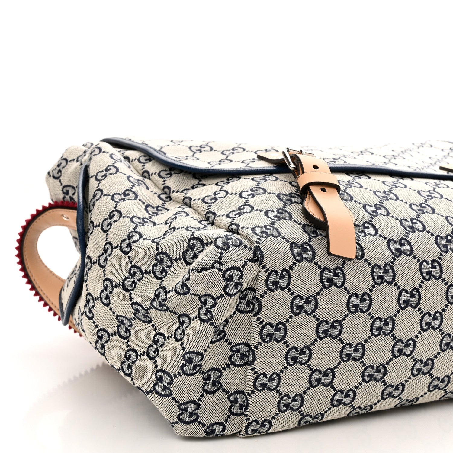 Gucci GG Monogram Diaper Bag Beige Blue 9 of 10