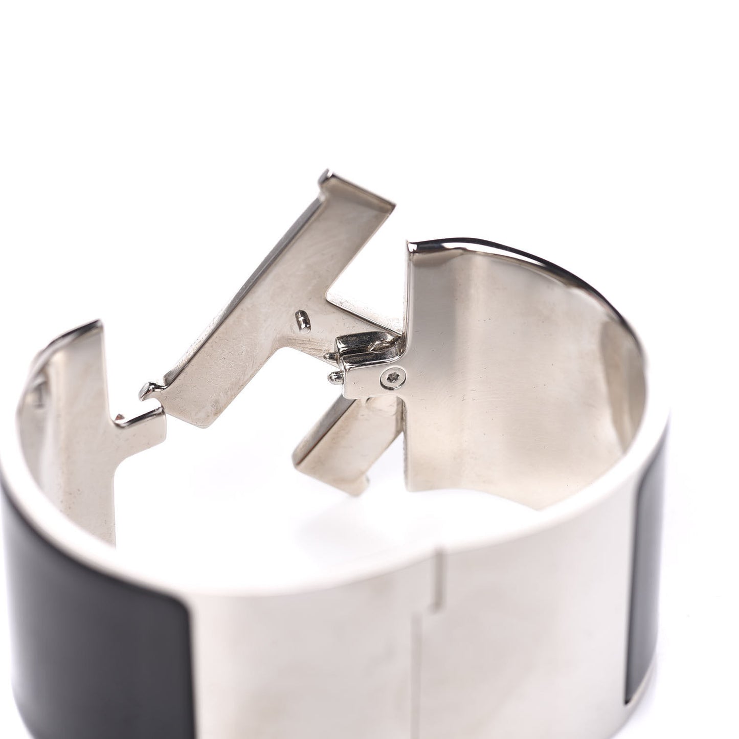 Enamel Extra Wide Clic Clac H Bracelet PM Black