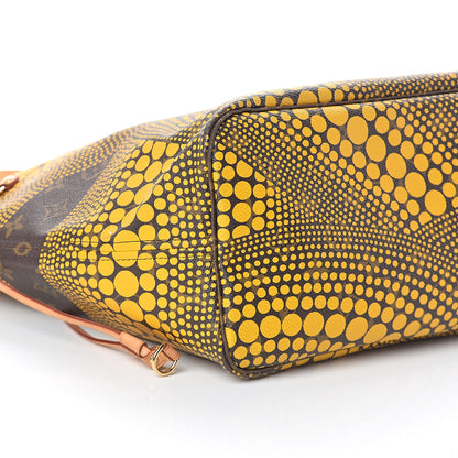 Louis Vuitton Monogram Kusama Waves Neverfull MM Yellow 9 of 10