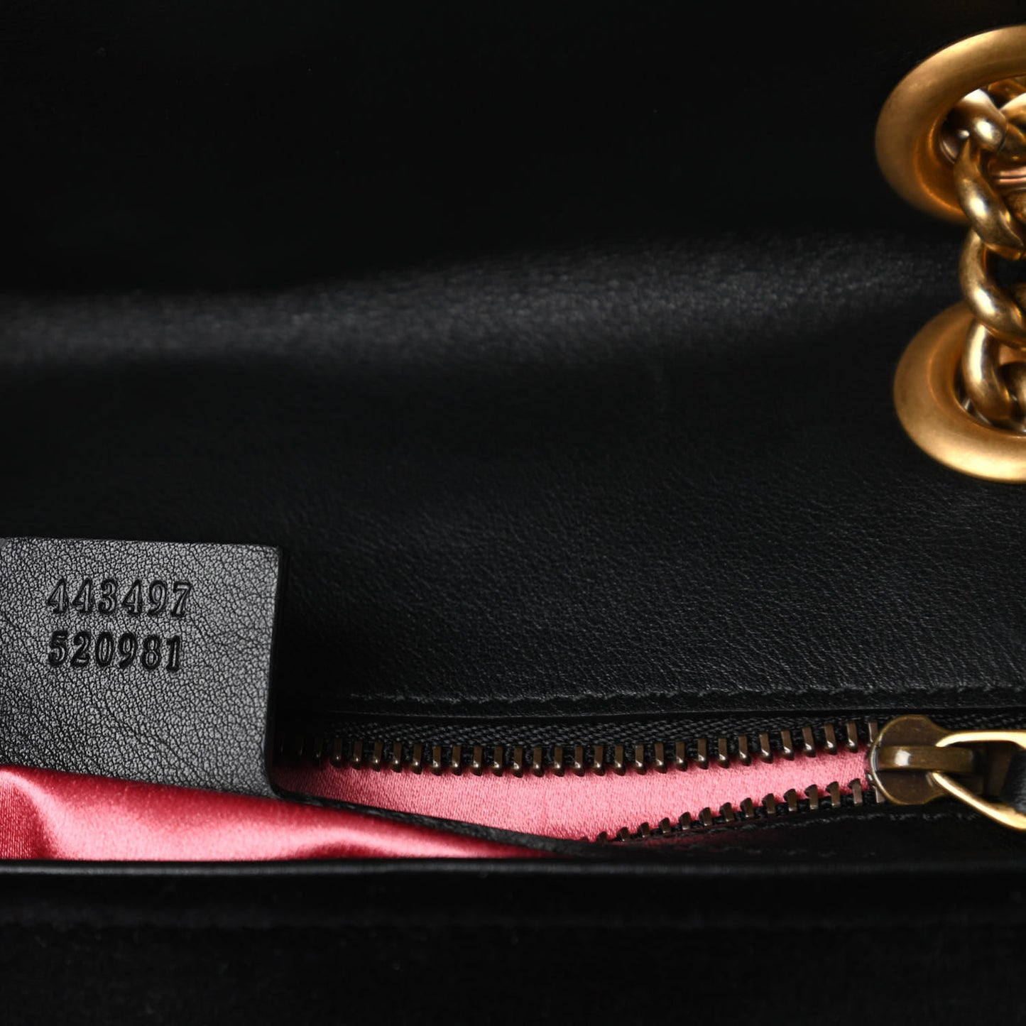 Velvet Matelasse Small GG Marmont Shoulder Bag Black