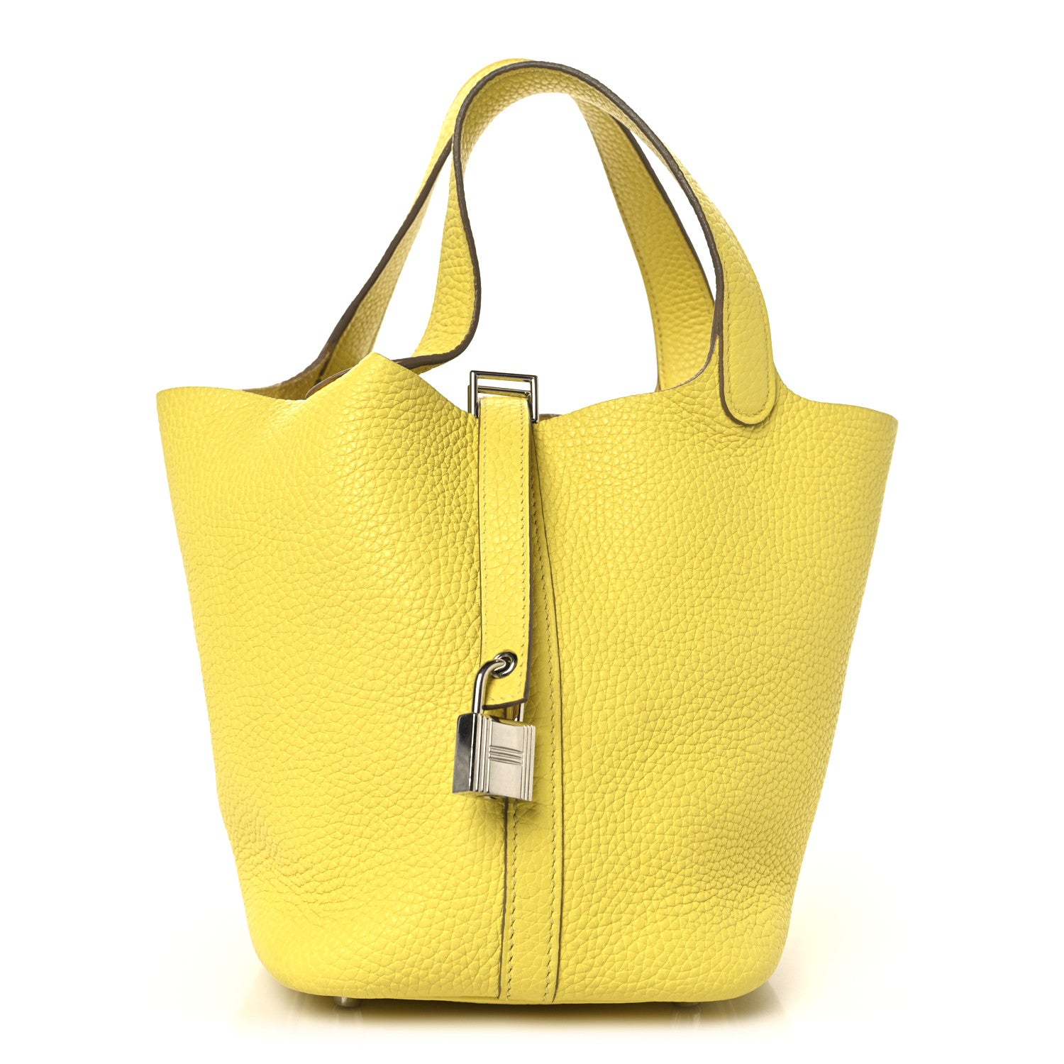 Hermes Taurillon Clemence Picotin Lock 18 PM Lime 1 of 12