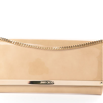Jimmy Choo Patent Suede Milla Wallet on Chain Nude 6 of 6