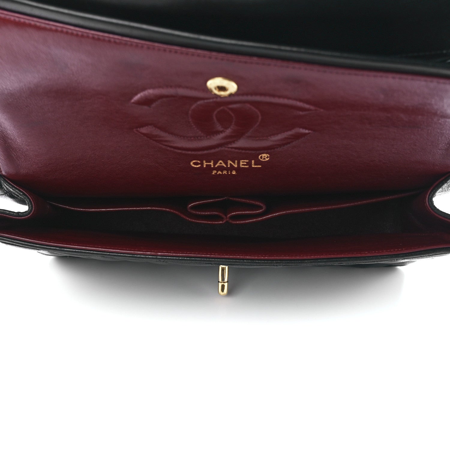Chanel Lambskin Quilted Medium Double Flap Black 4 of 11