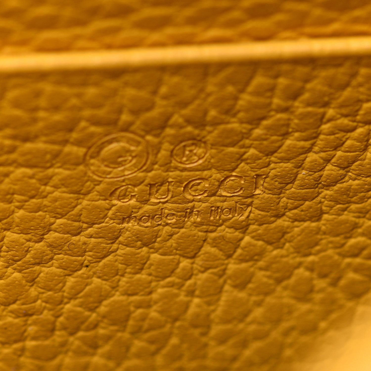 Gucci Dollar Calfskin Interlocking G Chain Wallet New Buttercup 5 of 10