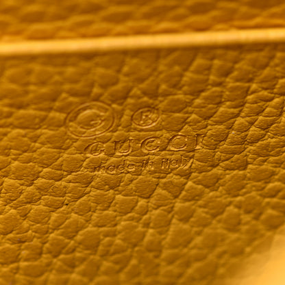 Gucci Dollar Calfskin Interlocking G Chain Wallet New Buttercup 5 of 10