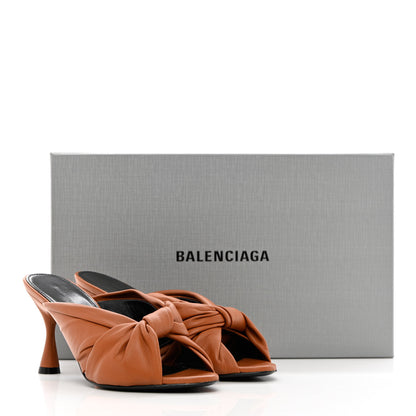 Balenciaga Smooth Nappa Drapy 80mm Sandals 36 Cognac 12 of 12