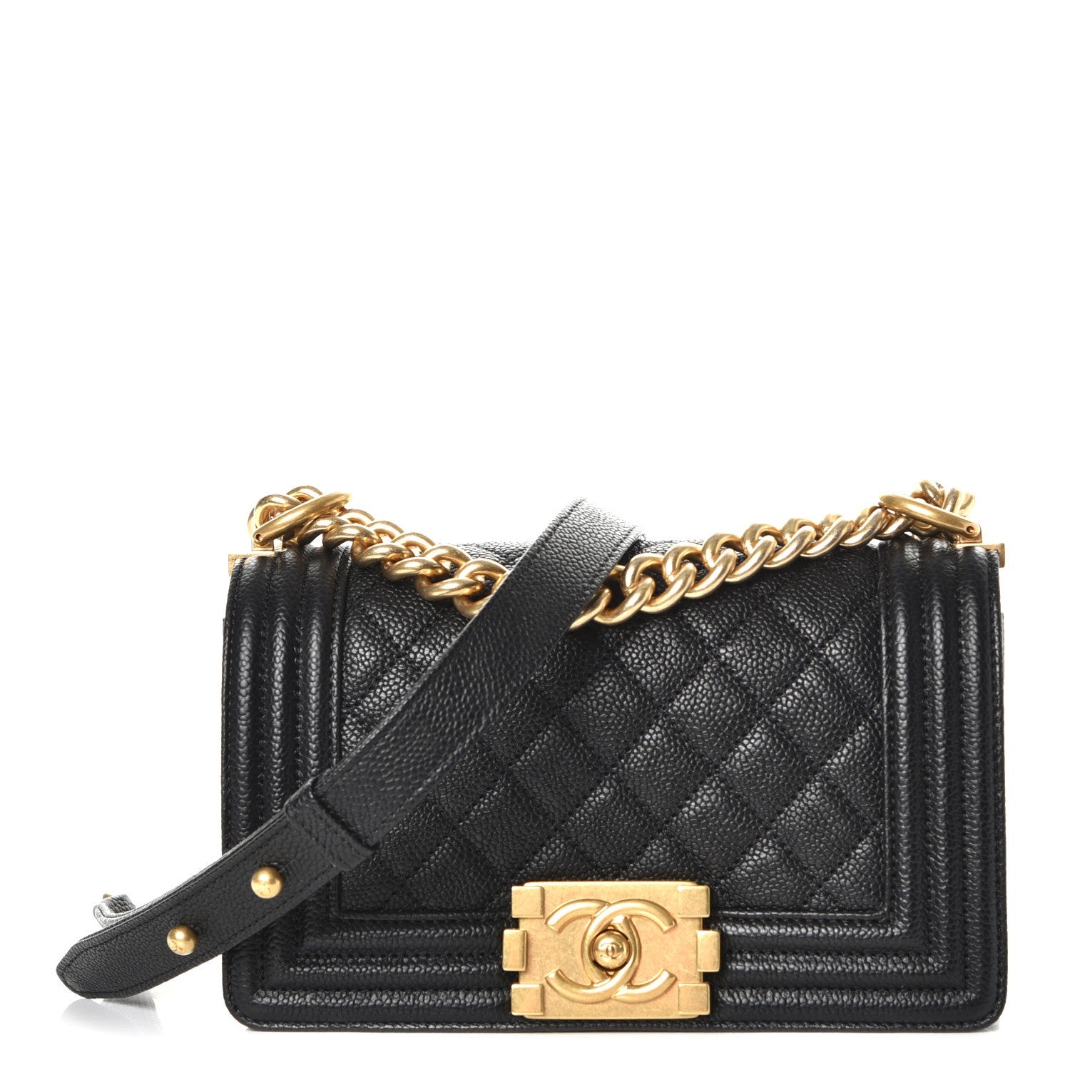 Chanel Caviar Quilted Small Boy Flap Black 1 of 8