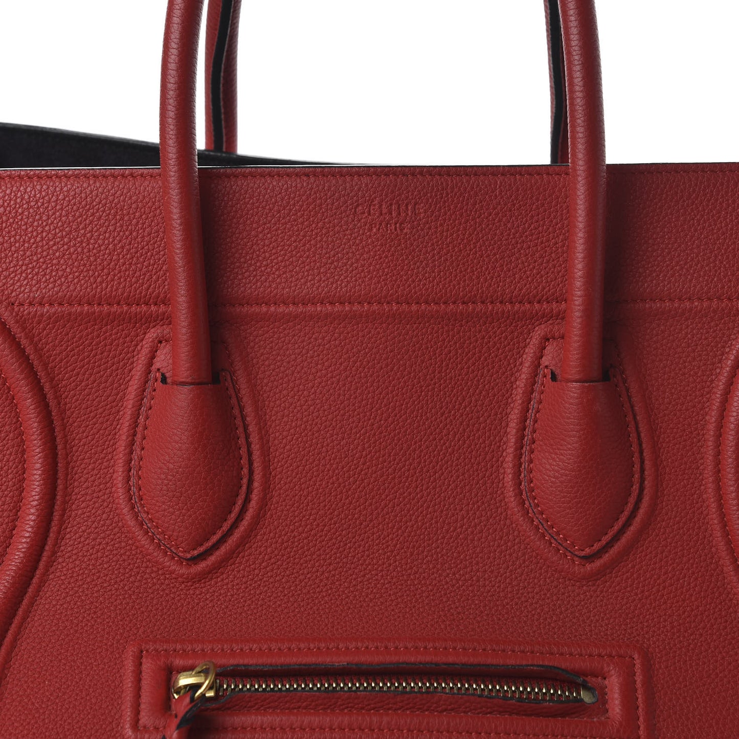 Baby Grained Calfskin Medium Phantom Luggage Carmin