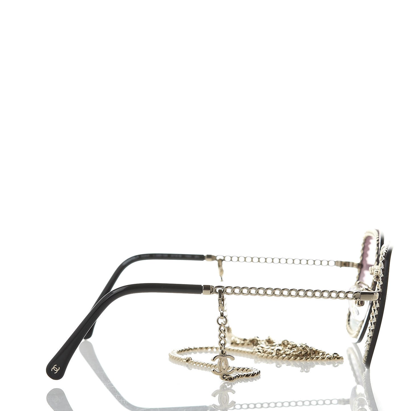 Chain Square Sunglasses 4244 Black