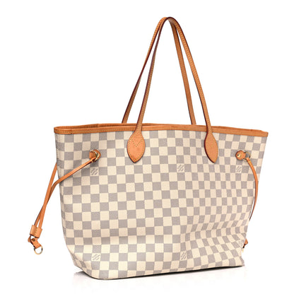 Louis Vuitton Damier Azur Neo Neverfull MM Rose Ballerine 2 of 16