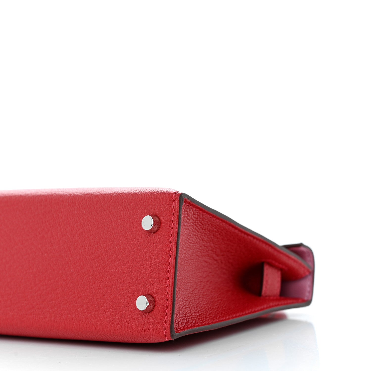 Hermes Chevre Mysore Verso Mini Kelly Sellier 20 Rouge Casaque Bubblegum 10 of 11