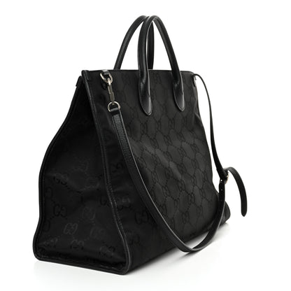 Gucci Econyl Nylon Monogram Large Off The Grid Tote Bag Black 2 of 15