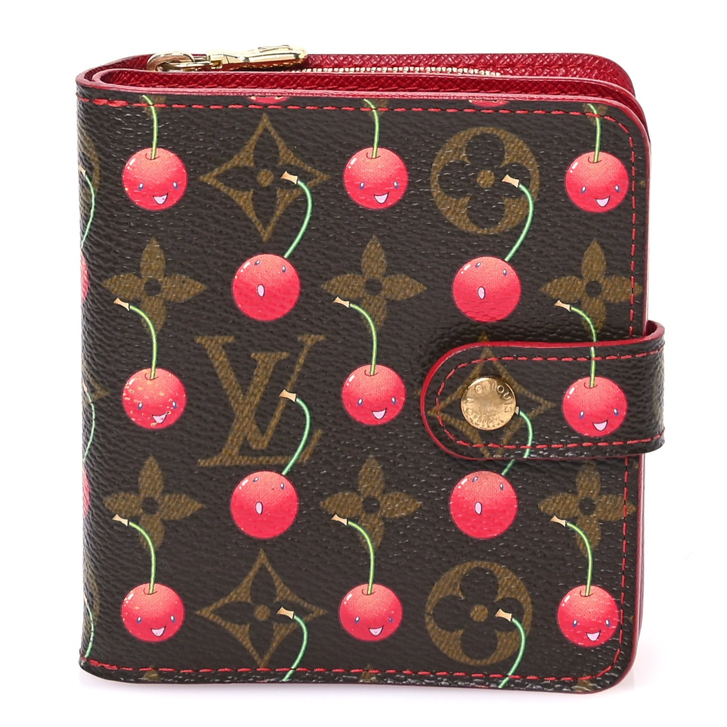 Monogram Cerises Compact Zippe Wallet