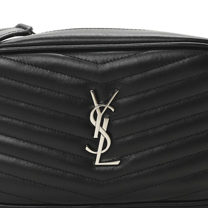Saint Laurent Calfskin Matelasse Monogram Mini Lou Camera Bag Black 8 of 10