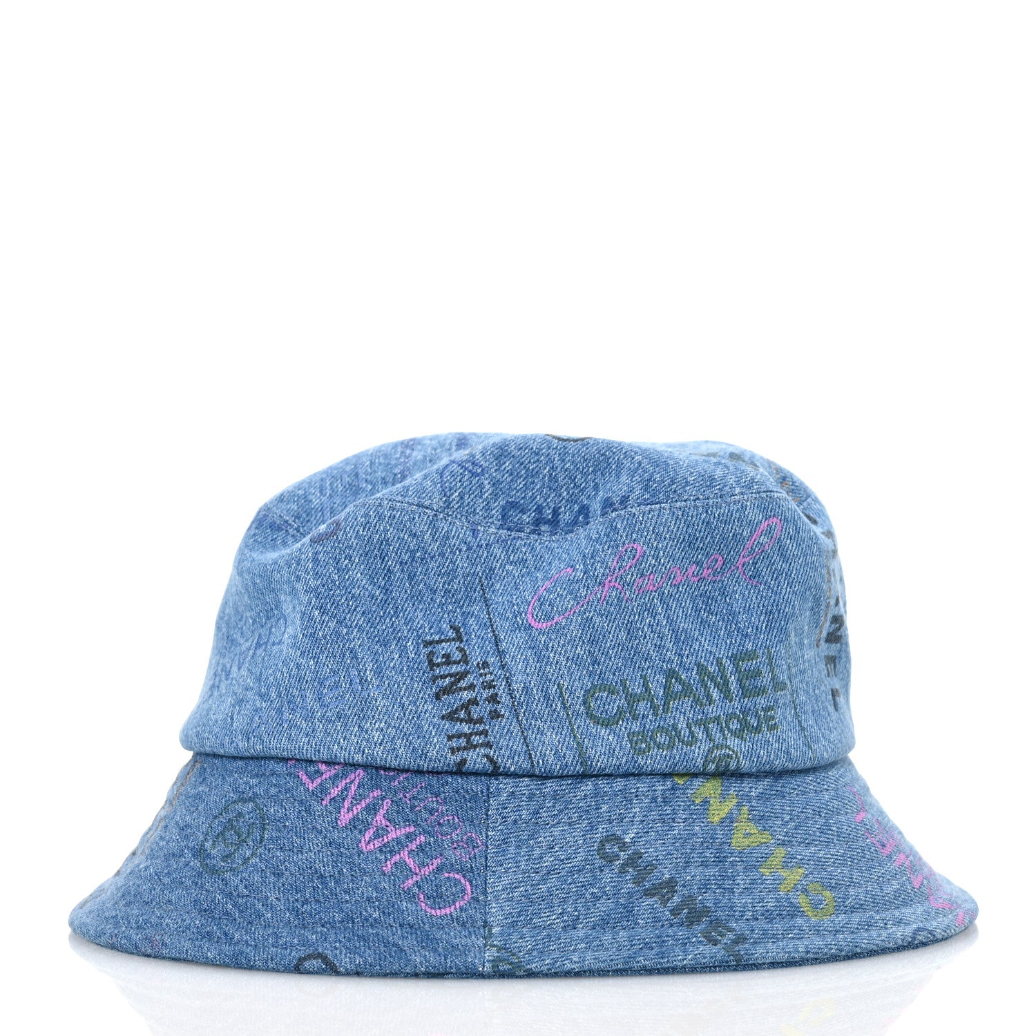 Chanel Denim Mood Cloche Bucket Hat M Blue 5 of 8