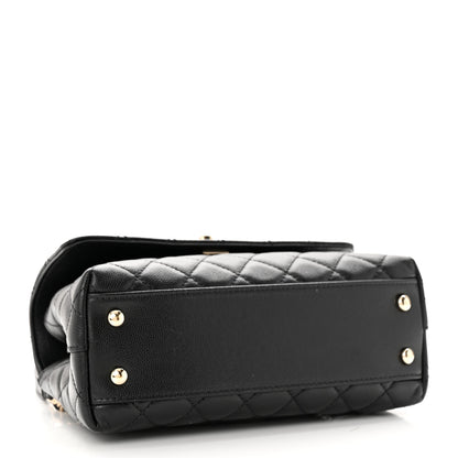 Chanel Caviar Quilted Mini Coco Handle Flap Black 4 of 14
