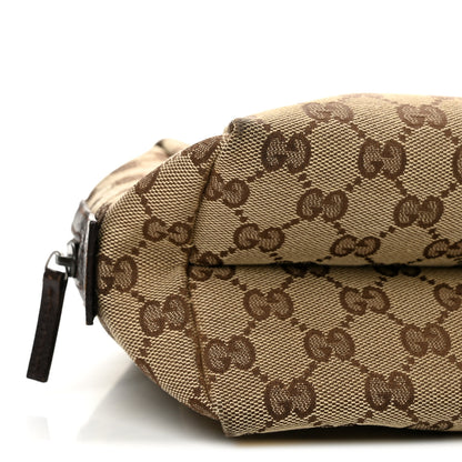 Gucci Monogram Calfskin Large Balthus Cosmetic Pouch Beige Ebony Cocoa 9 of 11