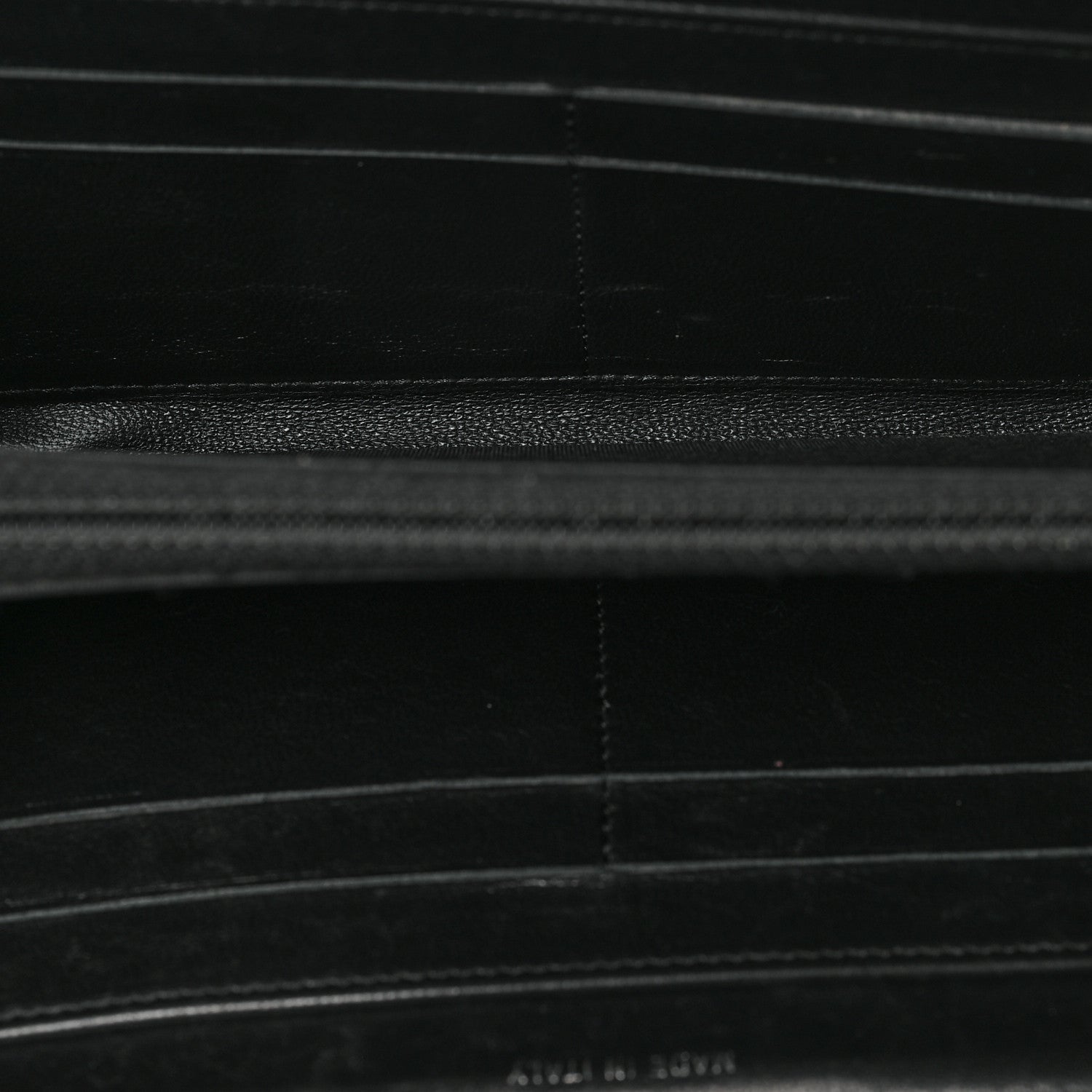 Chanel Lambskin Quilted Boy Zip Around Wallet Black 4 of 6