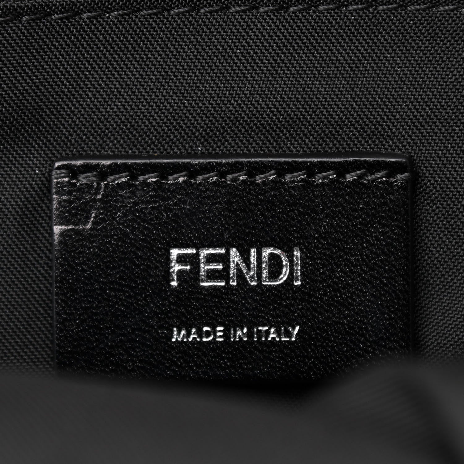 Fendi Nylon Vitello Grace Cruise Corner Bugs Sling Bag Black Sunflower 6 of 11