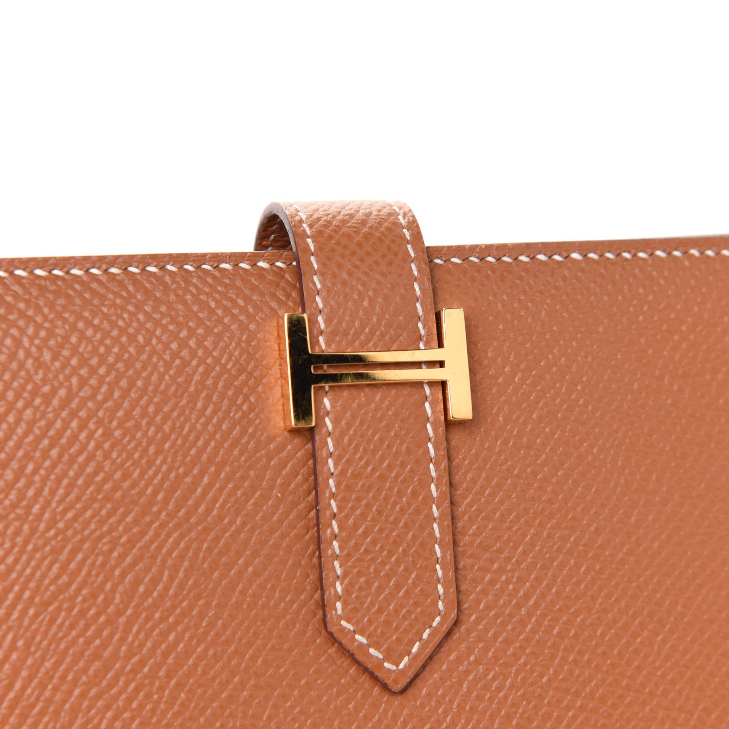 Hermes Epsom Bearn Gusset Wallet Gold 10 of 11