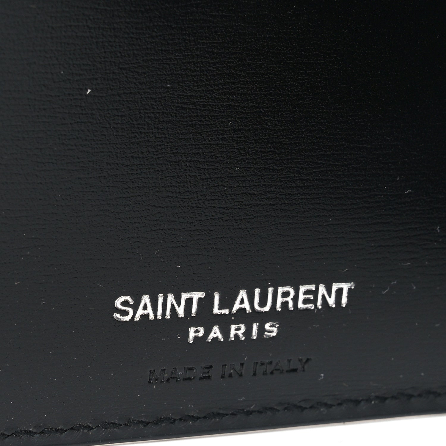 Saint Laurent Smooth Calfskin Monogram East West Wallet Black 6 of 6