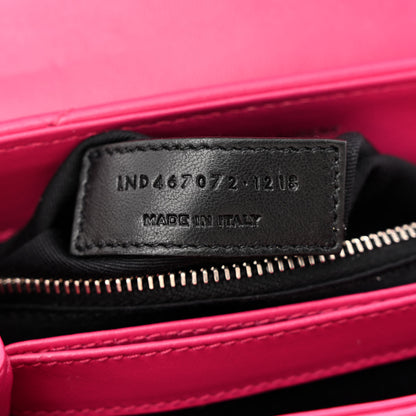 Saint Laurent Calfskin Y Quilted Monogram Toy Loulou Crossbody Bag Freesia 7 of 10