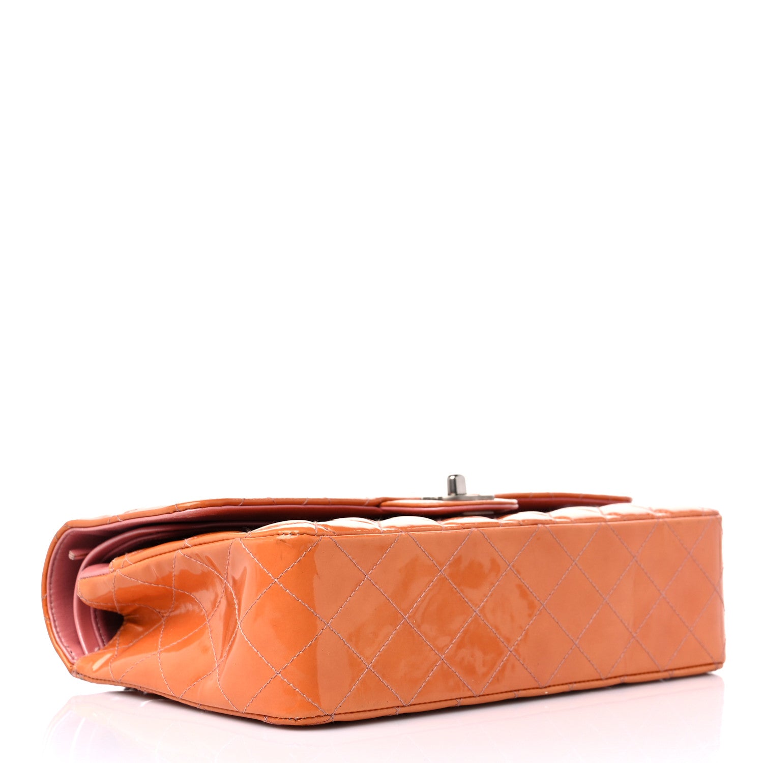 Chanel Patent Quilted Medium Double Flap Fuchsia 4 of 22