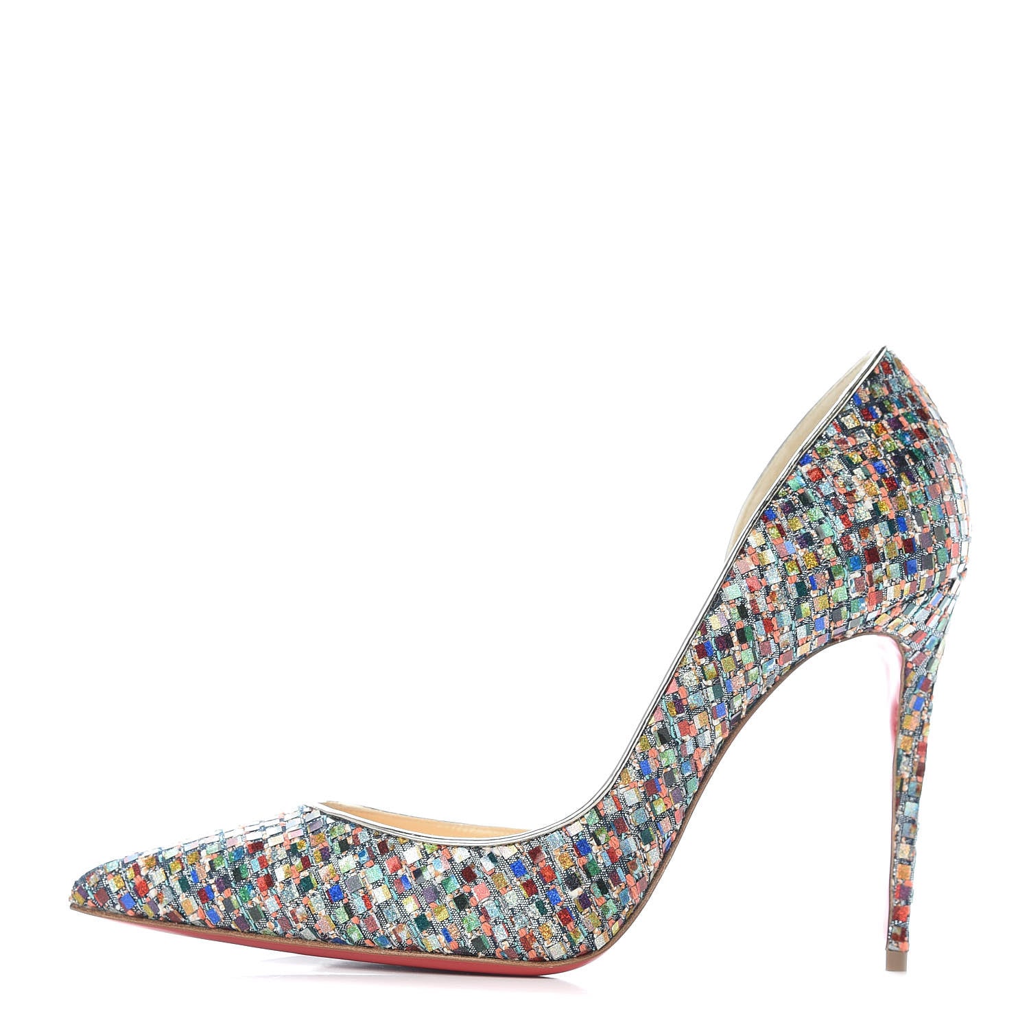 Christian Louboutin Tresse Vitraux Specchio Iriza 100 Pumps 39.5 Multicolor 1 of 7